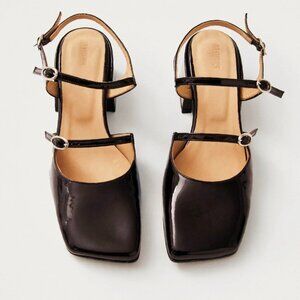 ALOHAS Withnee Brown Leather Pumps Block Heel Chocolate - Sz 38